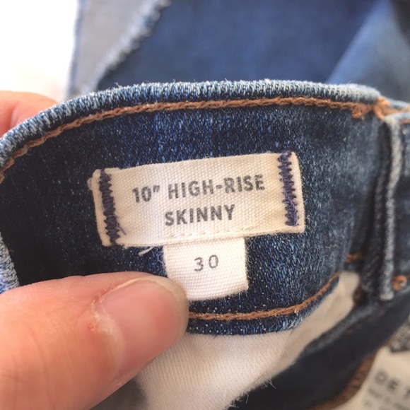 MADEWELL JEANS - 10” High-Rise Skinny - Size 30 - Picture 2 of 7